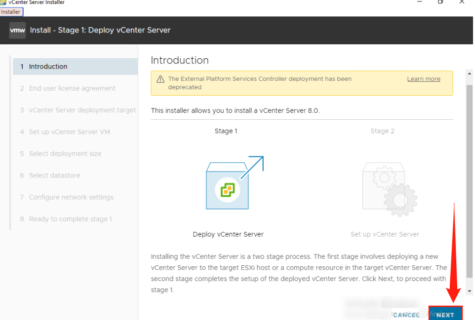 安装vCenter Server Appliance(VCSA) 8.0插图5 image