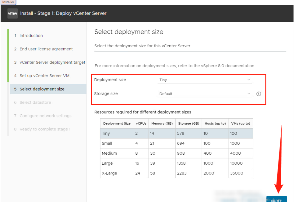 安装vCenter Server Appliance(VCSA) 8.0插图12 image
