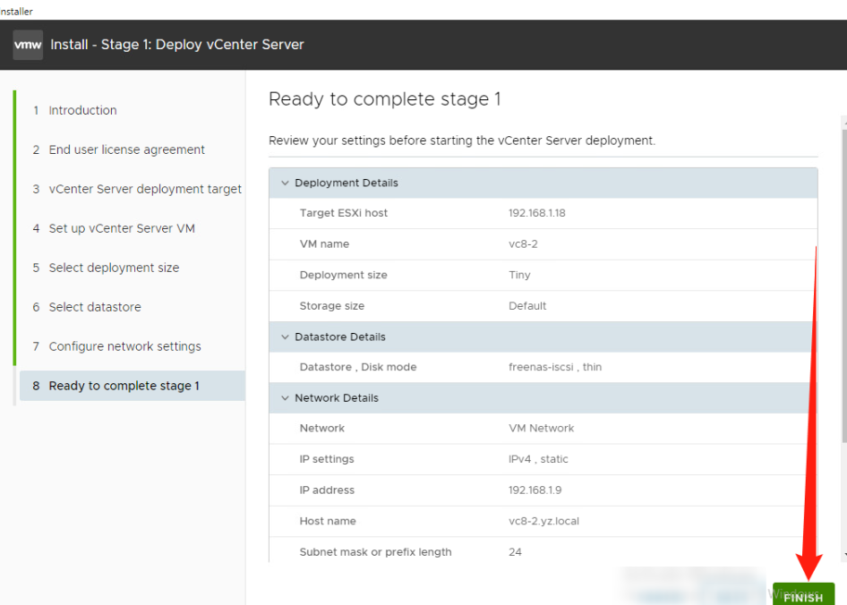 安装vCenter Server Appliance(VCSA) 8.0插图15 image