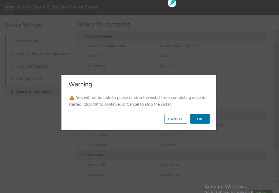 安装vCenter Server Appliance(VCSA) 8.0插图25 image