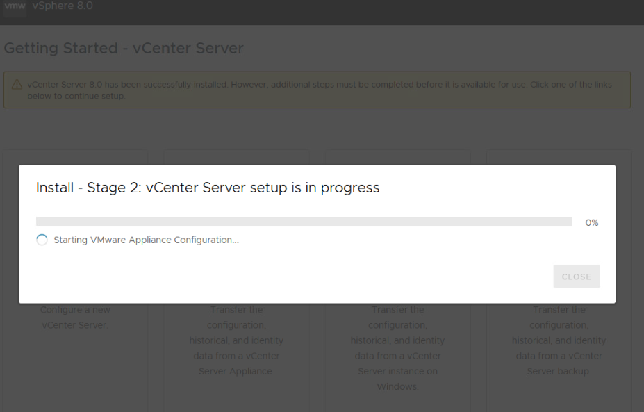 安装vCenter Server Appliance(VCSA) 8.0插图26 image